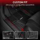 LASFIT Floor Mats for Honda Civic 2022-2025 2026 Sedan Hatchback Si (Include Sport), with&w/o USB Port | for Acura Integra 2023-2026, All Weather Car Floor Liners, 1st & 2nd Row, Black