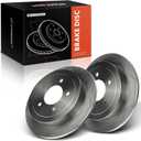 A-Premium 14mm Bolt Hols Rear Solid Disc Brake Rotors Compatible with Select Ford and Lincoln Models - Expedition 1999-2002, F-150 F150 2000-2004, Blackwood 2002, Navigator 1999-2002, 2-PC Set
