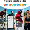 Smart Health RingMen's and Women's Fitness trackerswith Blood Oxygen, Blood Pressure, Heart Rate, Sleep MonitorStep CounterIP68 Waterproof for iPhone and Android,No Subscription Fee, Gold 8