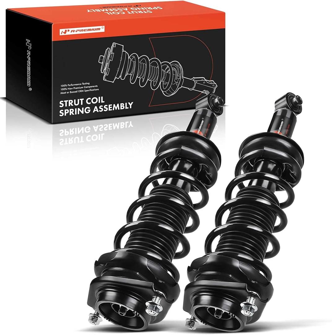 A-Premium Rear Complete Struts Compatible with Subaru Impreza [2.0L] 2012 2013 2014-2x Replacement Suspension Shock Absorber with Coil Spring Assembly
