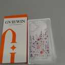 GVIEWIN for iPhone 17 Case, with Screen Protector+Camera Lens Protector, [NonYellowing] Clear Floral Slim Shockproof Protective Hard PC Back Women Phone Case for iPhone 17 6.3", Floratopia/Colorful