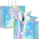 Lzerking Reusable Gift Bags 30 Packs 13x5x11in Non-Woven Party Favor Bags with Handle for Birthdays Parties Holidays Weddings
