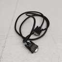 DTech 5ft DB9 RS232 Serial Cable Male to Female Extension Simple Null Modem Cord Cross TX RX Line 2 Pin Crossed for Computer Switch Router Data Communication (5 Feet, Black)