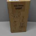 Solar Garden Statues -Rabbit Lantern Outdoor Handmade Resin Statue with LED Light, Cute Carrot Holder for Patio, Yard, Gift Ideas (rabbit2)