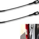 2 PCS Tailgate Cargo Box Pull Cable, 405mm/15.94In Metal Tailgate Pull Cable, Auto Replacement Parts #65770-04030 (Black)