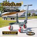 Trailer Dolly with 2-5/16” Ball, 5000 lbs Tongue Weight Heavy Duty
20000 lbs Load Trailer Mover Dolly Lockable Swivel Casters, Adjustable Height for Moving Trailers, Boat, Camper, Jet Skis, RV