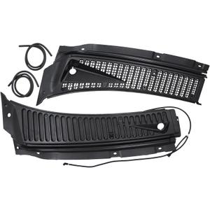 MOTOKU Windshield Wiper Vent Cowl Screen Cover Grille Panels Kit for Ford F-250 F-350 F-450 F-550 Super Duty 1999-2007