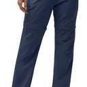 Outdoor Ventures Women's Convertible Pants, Quick Dry Hiking Zip-Off Pants, Stretch Lightweight Cargo Pants (12, Navy)