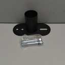 Slip Fitter Mounting Bracket for LED Parking Lot Light, 2-3/8 inch Outdoor Flood Light Mounting, Shoebox LED Lights, Rustproof Rainproof Dawn Light Wall Mount Adapter Black