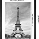 Abtgt 20x28 Picture Frame Set of 3, Display Pictures 16x24 with Mat or 20x28 without Mat, Poster Frame for Wall Mounting Display, Black