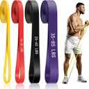 Resistance Bands for Working Out, 4-Level Pull Up Assistance Bands, Exercise Bands for Women & Men, Stretch Workout Bands for Full-Body Training, Fitness, Physical Therapy, Pull Up Bands at Home, Gym