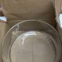 Wide Glass Cylinder Vase, 4" Tall x 8" Wide Thick Heavy Duty Glass Vase for Flower, Plants - Decorative Glass Bowl for Succulents, Indoor Plants, Terrarium, Hydroponic Gardening, Home Decor