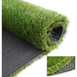 Artificial Fake Grass Turf, 4FT x 6FT (24 Squuare Feet) 1.38 inch Realistic Synthetic Grass Mat Lawn, 35mm Thick Indoor Outdoor Grass Rugs Landscape for Pets, Patio, Garden, Home Decor