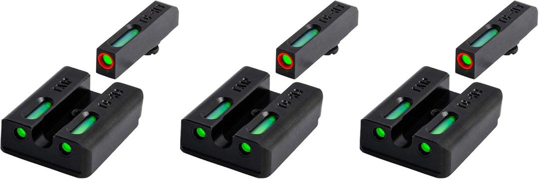 TruGlo Pro TFK Fiber Optic and Tritium Glock Pistol Laser Sight Accessories with Front Focus Lock, Fortress Finish Protection for Taurus (3 Pack)