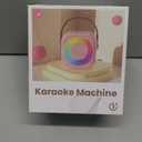 Mini Karaoke Machine with 2 Wireless Microphones for Kids Adults,Portable Bluetooth Karaoke Speaker with Party Lights,Christmas Birthday Gifts for Girls Ages 4-12+ Family Home Party (Hotpink 2 Mics)