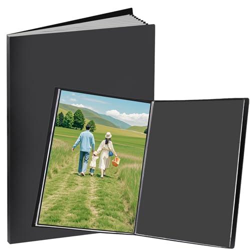 ZFCLXX Large 13"x19" Art Portfolio Heavy Duty Binder with Plastic Sleeves, Portfolio Folder with 30 Clear Sheet Protectors, Display 60 Pages, Poster Binder， (medium（13x19in）)