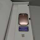 Wireless Keyboard and Mouse Ultra Slim Combo, TopMate 2.4G Silent Compact USB 2400DPI Mouse and Scissor Switch Keyboard Set with Cover, Batteries Included, for PC/Laptop/Windows/Mac - Rose Gold White