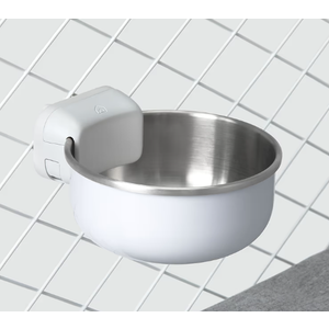 Diggs Dog Crate Bowl, Hanging Stainless Steel Removable Pet Crate Water & Food Bowls, Pet Cage Feeder Container Coop Cup for Cat Puppy Birds Rats Guinea Pigs Rabbit Hamster