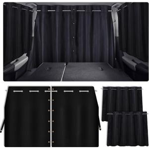 ZATOOTO Car Window Shades with Rods Set of 3, Car Shades for Back Windows Baby & Privacy Blackout Car Divider Curtain Opaque Suede Totally Blackout Length Adjustable for Most Car SUV Truck Van MPV