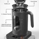 Electric Tea Kettle, INTASTING Glass Electric Kettle with tea Infuser and Precise knob temperature control, 1200W Fast Heating, BPA-Free, Easy to Clean, 1 Liter (Dark Gray)