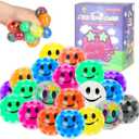 12 Pack Colorful Mini Stress Balls Set, Squishy Balls Fidget for Adult, Squeeze Balls Bulk, Birthday Gifts Party Favors Goodie Bags Stuffer Anxiety Stress Relief
