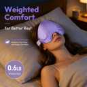 Weighted Eye Mask for Sleeping, Blackout Sleep Mask with Lavender Herbal Filling, Satin Eye Mask for Migraine Relief, Meditation, Relaxation & Stress Relief for Women