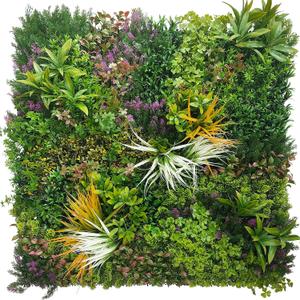 ODTORY Artificial Greenery Grass Wall Panels: 20''x 20'' 8P UV-Anti Faux Ivy Privacy Fence Screen Backdrop Boxwood Vine Leaf Hedges for Patio, Balcony, Garden, Backyard Green Decor
