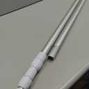 15FT Telescopic Pool Pole, Pool Skimmer Pole Heavy Duty, Adjustable 3 Piece Expandable Step-Up, Universal Pole for Skimmer Nets, Rakes, Brushes, Vacuum Heads Cleaning.