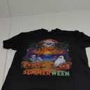 Summerween Skeleton Beach Party Halloween Vibes T-Shirt Size L