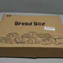 Bamboo Bread Box for Kitchen Countertop, Wooden Kitchen Counter Organizers and Storage for Bread, Coffee, Spices, Snacks, Wood Vintage Breadbox Container for Cabinet, Bedroom, Bathroom