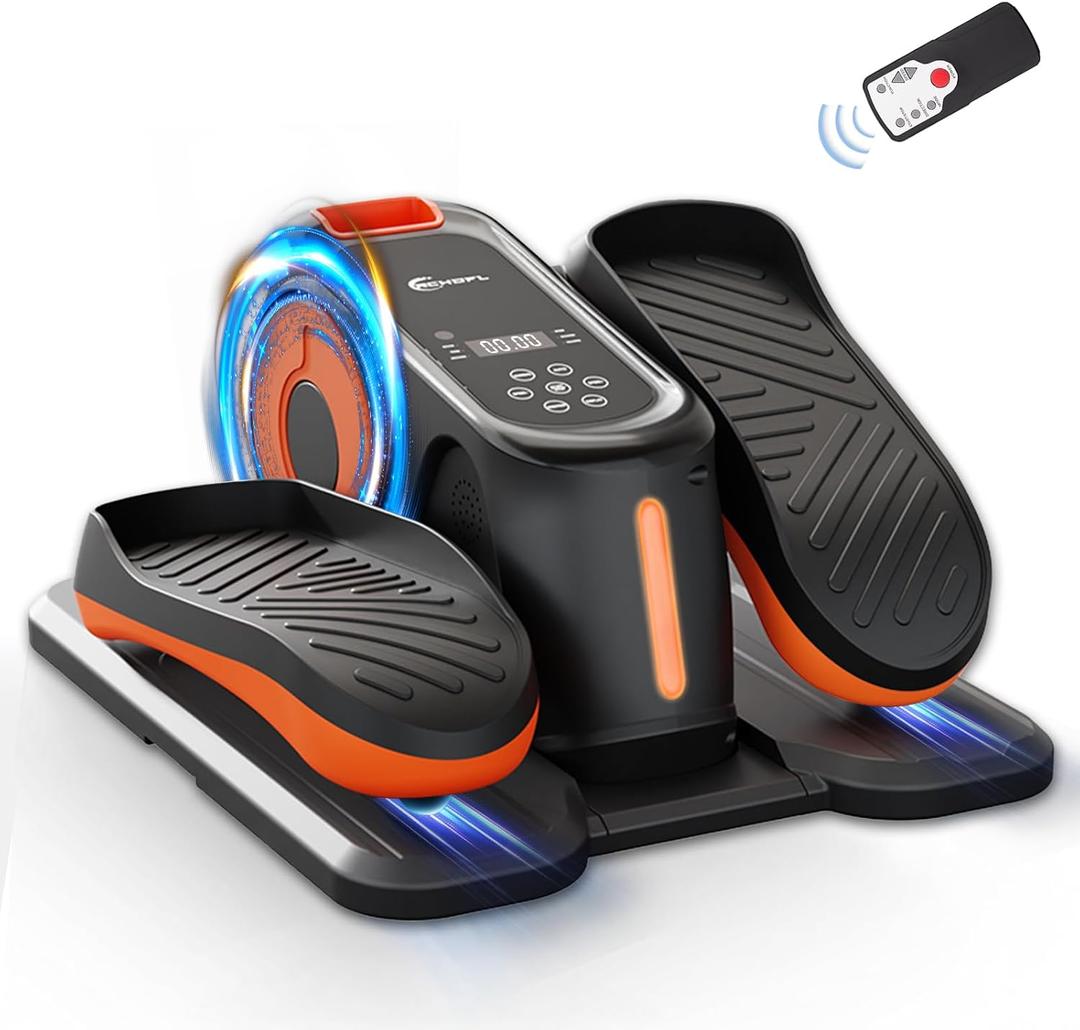 Under Desk Elliptical Machine, Ellipse Leg Exerciser While Sitting for Seniors, Ellipse Leg Exerciser as Seen on TV, Quiet & Portable Mini Seated Pedal Exerciser for Home Office Use