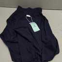 WIHOLL Womens Polo Shirts Long Sleeve Business Casual Tops Collared V Neck Ribbed Knit Sweater Slim Fit Blouses,Navy, S