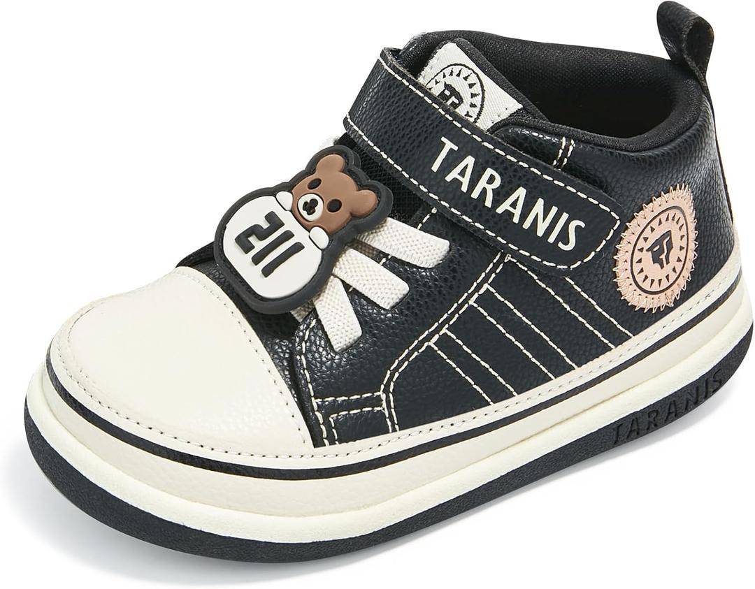 TARANIS Toddler Shoes Soft Rubber Sole First Walking Shoes Baby Breathable Sneakers