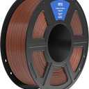 ELEGOO PETG Filament 1.75mm Brown 1KG, 3D Printer Filament Dimensional Accuracy +/- 0.02 mm, 1kg Spool(2.2lbs) Fits for Most FDM 3D Printers