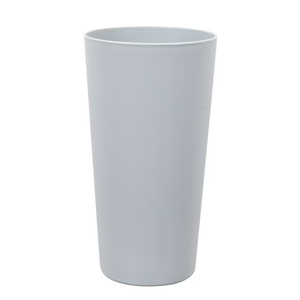 26 oz Plastic Tumbler, Gray Round