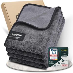 Deedlite Bath Wipes Shower Cleaning Cloths, Premium Car Drying Towel | Ultra Absorbent Twisted-Loop Design| Microfiber Towel for Car, Shower Cabin, Household