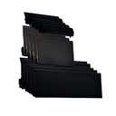 15Pcs Console Memeory Card Cover SD Card Door Slot Lid Case Cover Shell for Wii Game Console (Black)