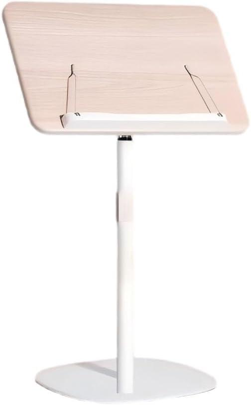 Music Stand,2 in 1 Dual-Use Folding Sheet Music Stand & Desktop Book Stand,Height Adjustable,Floor Reading Stand with Page Clip for Cookbooks, Sheet Music, Projector(Size:80cm)