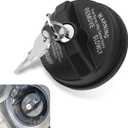 Locking Gas Cap, Fuel Tank Cap with Key, Replaces OEM 05278655AB 5278655A, Compatible with Dodge Chrysler Ram 1500 2500 3500 Journey Caravan Dakota Durango Chrysler 200 300 (Black)
