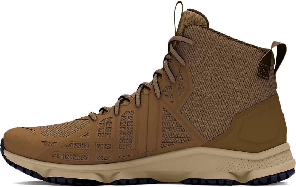 Under Armour Men's Micro G Strikefast Mid Cross Trainer (8, (201) Coyote Brown/City Khaki/Midnight Navy)