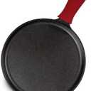 Lodge Cast Iron Griddle and Hot Handle Holder, 10.5", Black/Red