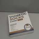 Pembrook Ankle Diabetic Socks for Women & Men | 6 Pairs | Wide Non Binding Socks Quarter Length | Edema Neuropathy Socks, L