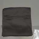 Soft Blackout French Door Curtains for Privacy, Block Out Light and Sunshine.Thermal Insulated Room Darkening, Easy Installed Door Curtains. (Dark Grey, 8"x36")