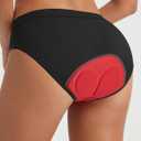 Baleaf Women's 3D Padded Bike Underwear Cycling Shorts Bicycle Biking Riding Briefs MTB Biker Gear Clothes (Black, M)