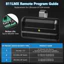 811LMX Gate Opener Remote and 850LM Gate and Garage Door Opener Receiver, Compatible with Liftmaster Gate Door Openers and Commercial Garage Doors, 811 LMX *2, 850LM Receiver*1, 12V Power Supply*1