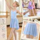 LessonZoo 3 Pack Girls' Ballet Skirts, 3-Color, 10-12 Years