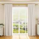 YaFex Curtain Rods 32-144 Inch, Heavy Duty 1 Inch Adjustable Curtain Rod for Windows, Gold Extra Long Window Treatment Rods, Modern Design, Easy Installation