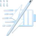Stylus Pen for iPad,13Min Quick Charge Active Pencil for iPad 2018-2022,Palm Rejection Tilt Sensor Magnetic Pen Compatible W/iPad Pro 12.9&11", iPad 6/7/8/9/10, iPad Air 3/4/5, iPad mini5/6, Blue