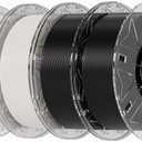 Creality PLA Filament 1.75mm Bundle 4KG, Hyper RFID 3D Printer Filament PLA for High Speed 30-600mm/s, Support CFS, Fits for Most 3D Printers (Black & Black & White & White)