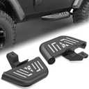 for JL Side Steps Small Running Boards Compatible with 2018-2026 Jeep Wrangler JL JLU Unlimited 2 Doors, Heavy-Duty Steel Nerf Bars Bolt-on Step Plates (2PCS, Black)
